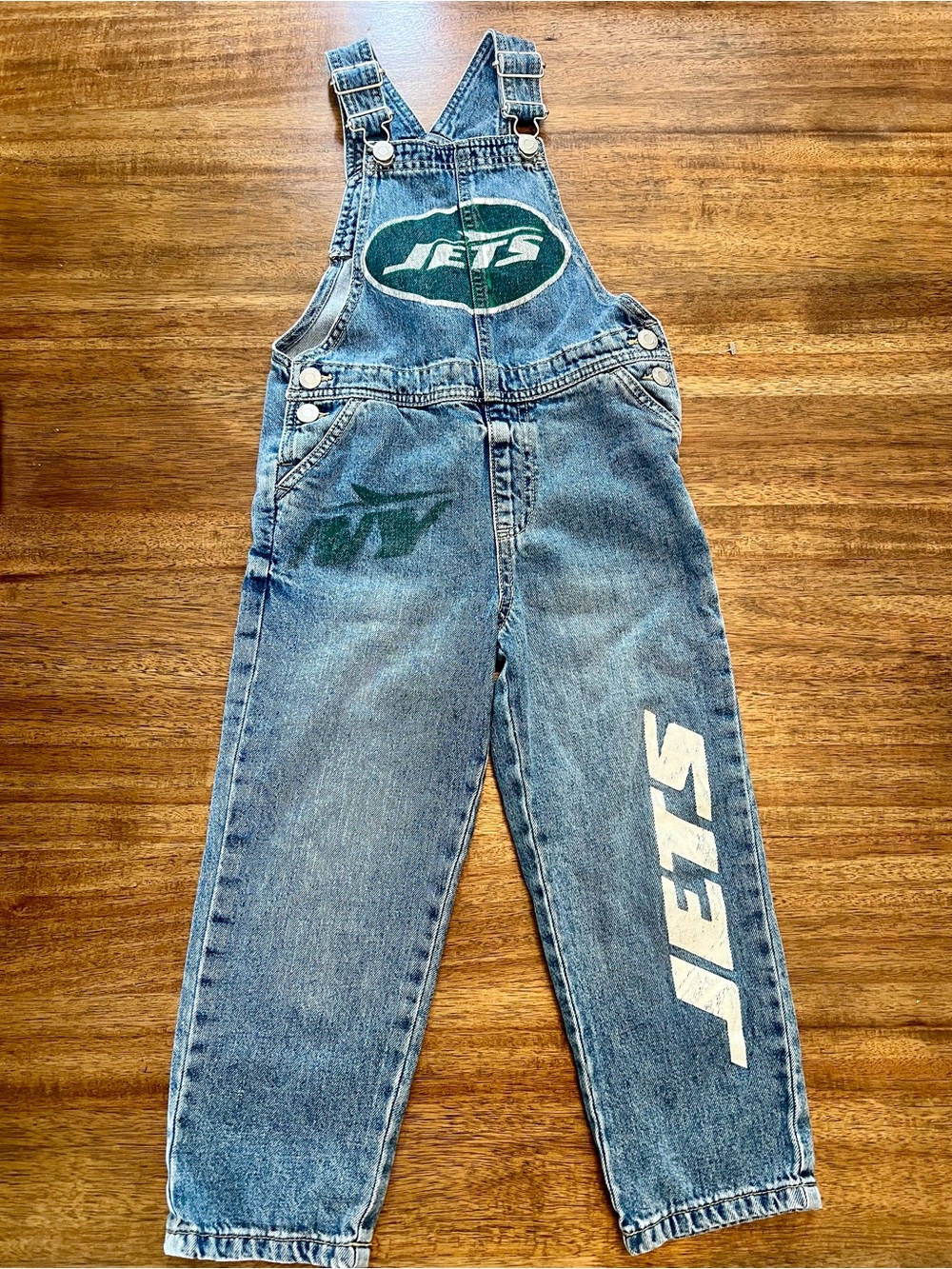 Limited Edition Zara NFL Time Capsule New York Jets Denim Overalls